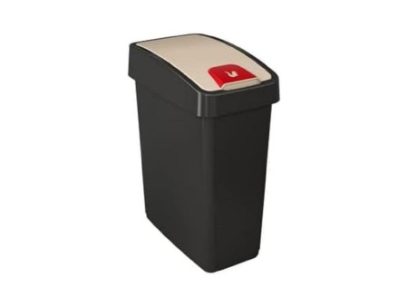 keeeper Poubelle 'magne', 25 litres, anthracite / blanc