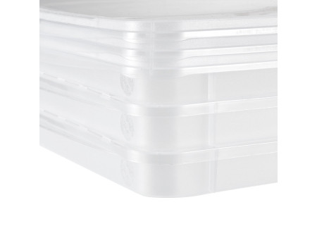 keeeper Set de rangement 'bea', 3x 18 litres, PP, couvercle