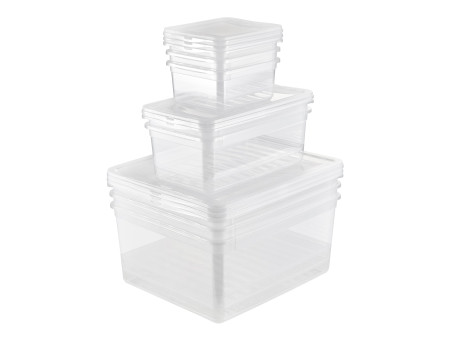 keeeper Set de boîtes de rangement 'bea', 8 pièces, PP