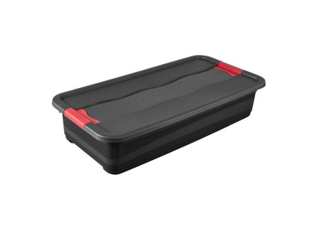 keeeper Boîte de rangement 'eckhart', 33 L, graphite/rouge