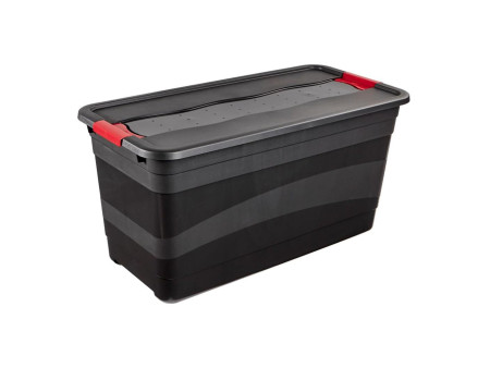 keeeper Boîte de rangement 'eckhart', 83 L, graphite/rouge