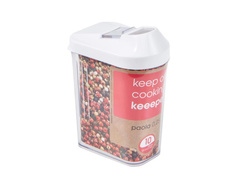 keeeper Boîte verseuse 'paola', 0,25 L, blanc / transparent