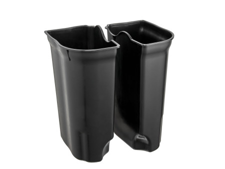 keeeper Poubelle à pédale 'torge', 2x 11 litre, argent