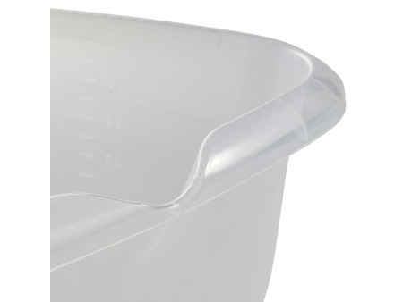 keeeper Bassine 'björk', coins droits, 13 litres, naturel