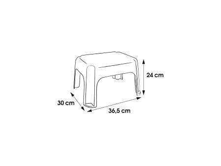 keeeper Marchepied 'Tim', capacité de charge: 150kg, graphit