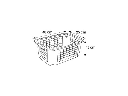 keeeper Corbeille de rangement 'fritz' M, transparent