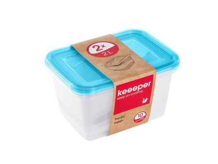 keeeper Boîte de conservation 'fredo fresh', 2 L, bleu