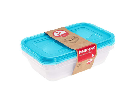 keeeper Boîte de conservation 'fredo fresh', 2,4 L, bleu
