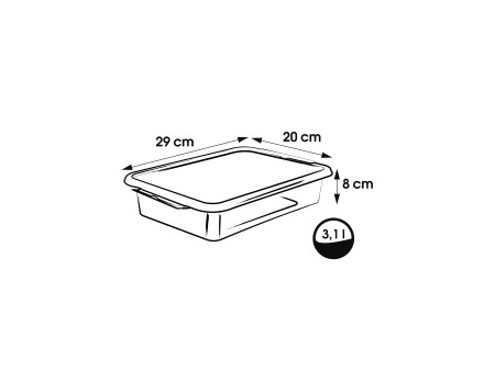 keeeper Boîte de rangement/Clipbox Lara, 3,1 litres