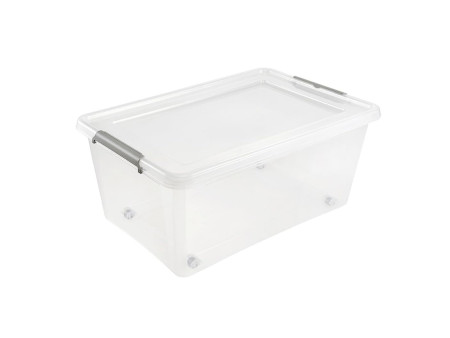 keeeper Boîte de rangement à clips Lars, à roulettes, 40 L