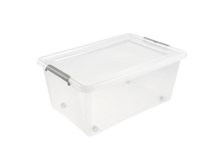 keeeper Boîte de rangement à clips Lars, à roulettes, 40 L