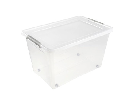 keeeper Boîte de rangement à clips Lars, à roulettes, 60 L