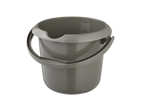 keeeper Seau 'mika eco', rond, 5 litres, gris