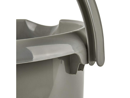 keeeper Seau 'mika eco', rond, 5 litres, gris