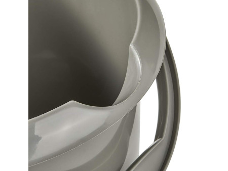keeeper Seau 'mika eco', rond, 5 litres, gris