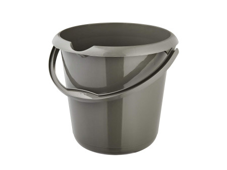 keeeper Seau 'mika eco', rond, 10 litres, gris