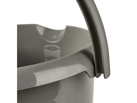 keeeper Seau 'mika eco', rond, 10 litres, gris