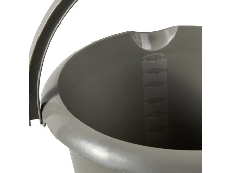 keeeper Seau 'mika eco', rond, 10 litres, gris