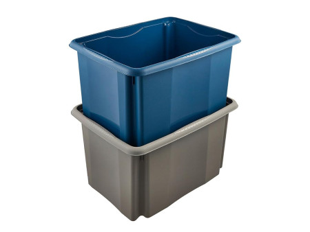 keeeper Boîte de rangement 'emil eco', 30 litres, gris