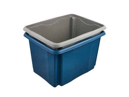 keeeper Boîte de rangement 'emil eco', 30 litres, bleu