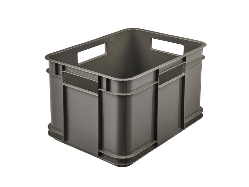 keeeper Caisse de rangement Euro-Box M 'bruno eco', gris