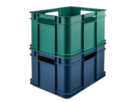 keeeper Caisse de rangement Euro-Box M 'bruno eco', bleu