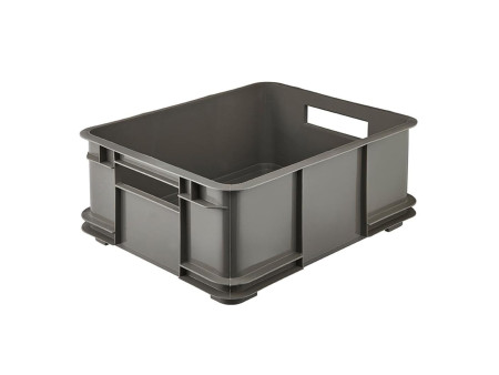 keeeper Caisse de rangement Euro-Box L 'bruno eco', gris