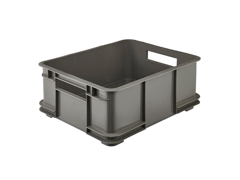keeeper Caisse de rangement Euro-Box L 'bruno eco', gris