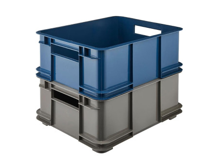 keeeper Caisse de rangement Euro-Box L 'bruno eco', gris