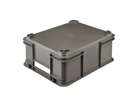 keeeper Caisse de rangement Euro-Box L 'bruno eco', gris