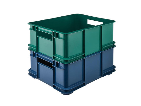 keeeper Caisse de rangement Euro-Box L 'bruno eco', bleu