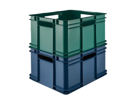keeeper Caisse de rangement Euro-Box XL 'bruno eco', bleu