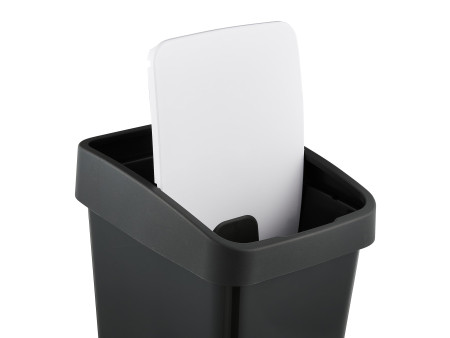 keeeper Poubelle 'magne', 45 litres, anthracite / blanc