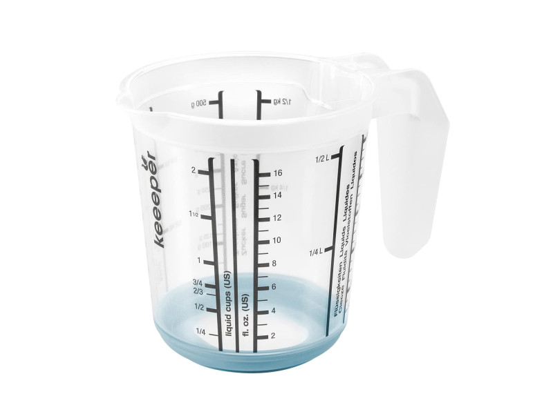 keeeper Broc gradué 'massimo', 0,5 litre blanc/nordic-blue