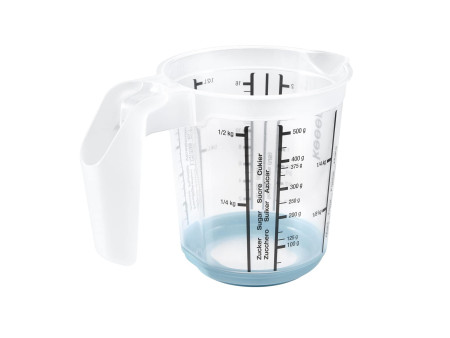 keeeper Broc gradué 'massimo', 0,5 litre blanc/nordic-blue