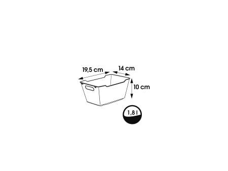 keeeper Bac de rangement 'lotta', 1,8 litre, nordic-blue
