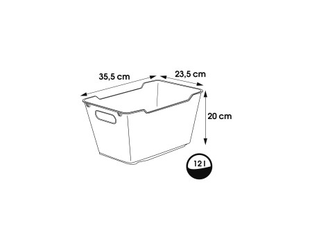 keeeper Bac de rangement 'lotta', 12,0 litres, nordic-grey