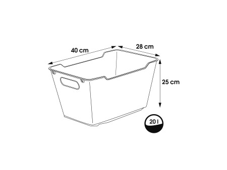 keeeper Bac de rangement 'lotta', 20 litres, nordic-pink