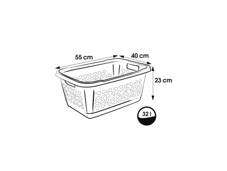 keeeper Corbeille à linge 'jost', largeur: 550 mm, nordic-