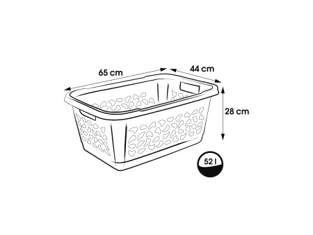 keeeper Corbeille à linge 'jost', largeur: 650 mm, nordic-