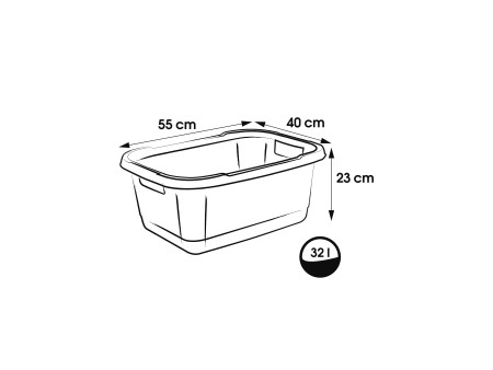 keeeper Bassine à linge 'aenna', largeur: 550 mm, nordic-