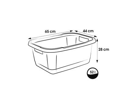 keeeper Bassine à linge 'aenna', largeur: 650 mm, nordic-