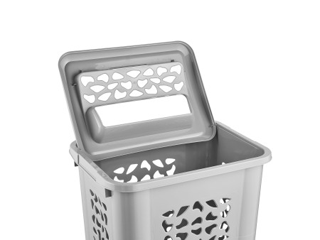 keeeper Panier à linge 'per' avec couvercle, 60 L, nordic-