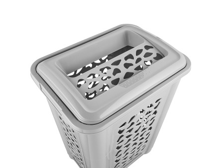 keeeper Panier à linge 'per' avec couvercle, 60 L, nordic-