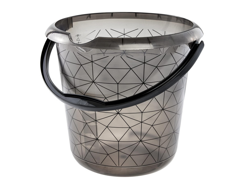 keeeper Seau déco ilvie 'polygon', rond, 10 litres