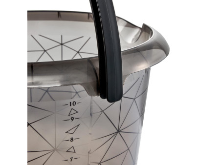 keeeper Seau déco ilvie 'polygon', rond, 10 litres