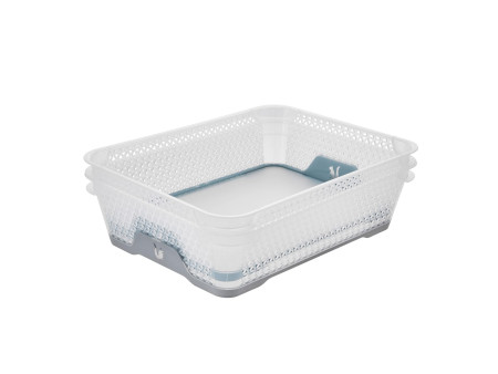 keeeper Corbeille de rangement 'jonas', A5, PP, nordic-grey