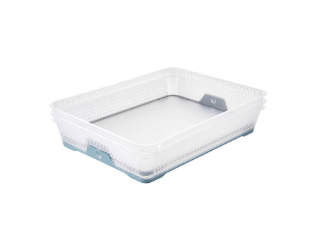 keeeper Corbeille de rangement 'jonas', A5, PP, nordic-blue