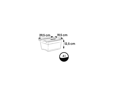 keeeper Boîte de rangement 'cornelia', crystal-grey