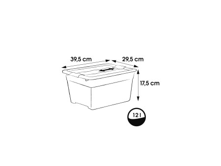 keeeper Boîte de rangement 'cornelia', crystal-grey